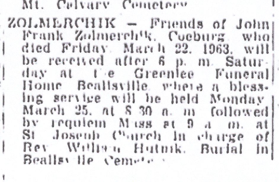 John Frank Zolmerchik